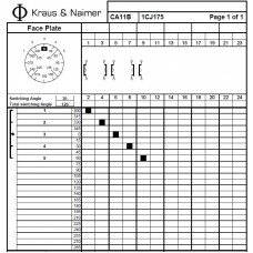 Переключатель CA11B 1CJ175-604 E +S1 M470/A1A +G411 +F*SFA2025  