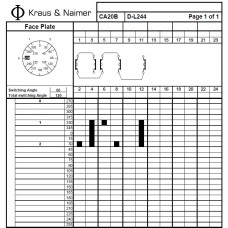 Переключатель CA20B D-L244-600 E +F075