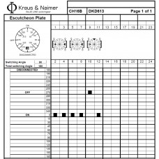 Переключатель CH16B-DKD613*01 *EF