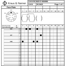 Переключатель CA10 RC3625-600 E +F104 