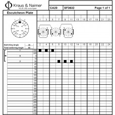 Переключатель CA20 SF3632-600 E +S0 V845/A21/A11 +F025